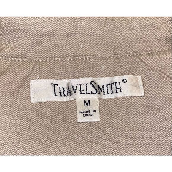 TravelSmith Cotton Blend 5-Button Jacket Size M Packable Lightweight - Picture 12 of 16